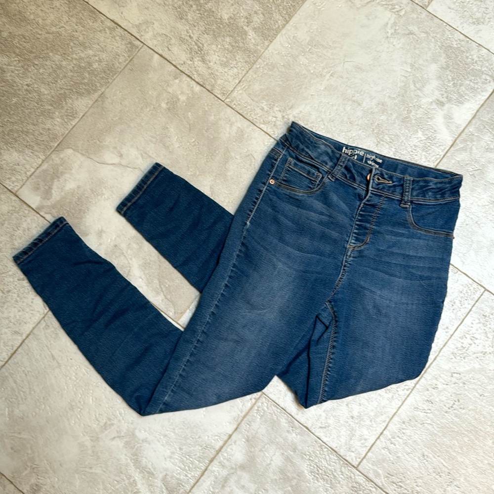 Hippie girl high rise skinny jeans size 10